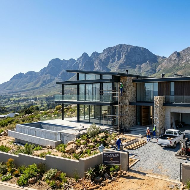 Beautiful Paarl construction project by Cape Town Builders