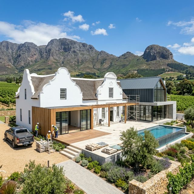 Beautiful Paarl construction project by Cape Town Builders